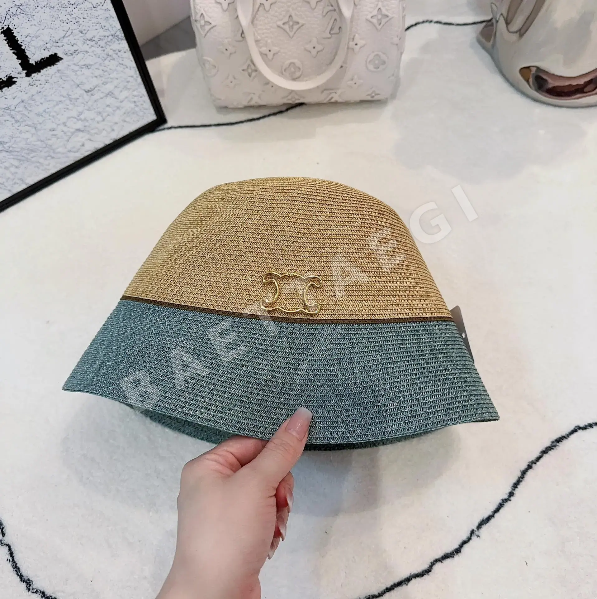 셀린느 컬러 블록 스트로 캡 상세 이미지 6