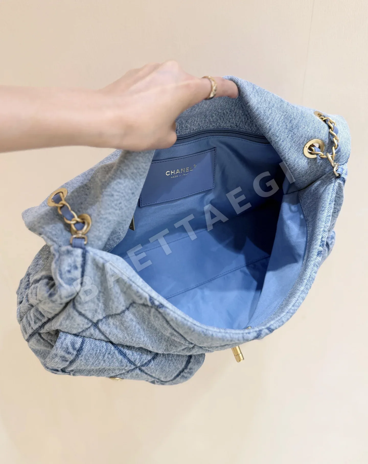 샤넬 데님 호보백 AS5727 상세 이미지 8