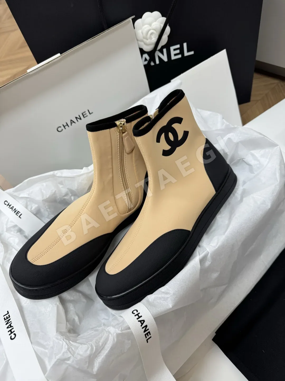 샤넬 코코비치 스트레치 앵클 부츠 상세 이미지 2