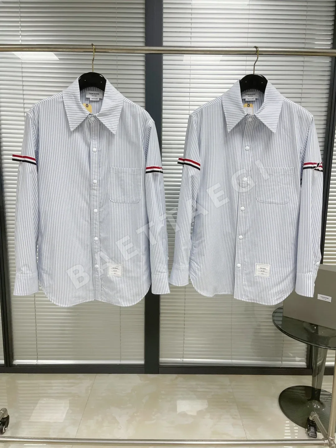 톰브라운 더블 슬리브 3색 소매 긴팔 셔츠 재킷 상세 이미지 2