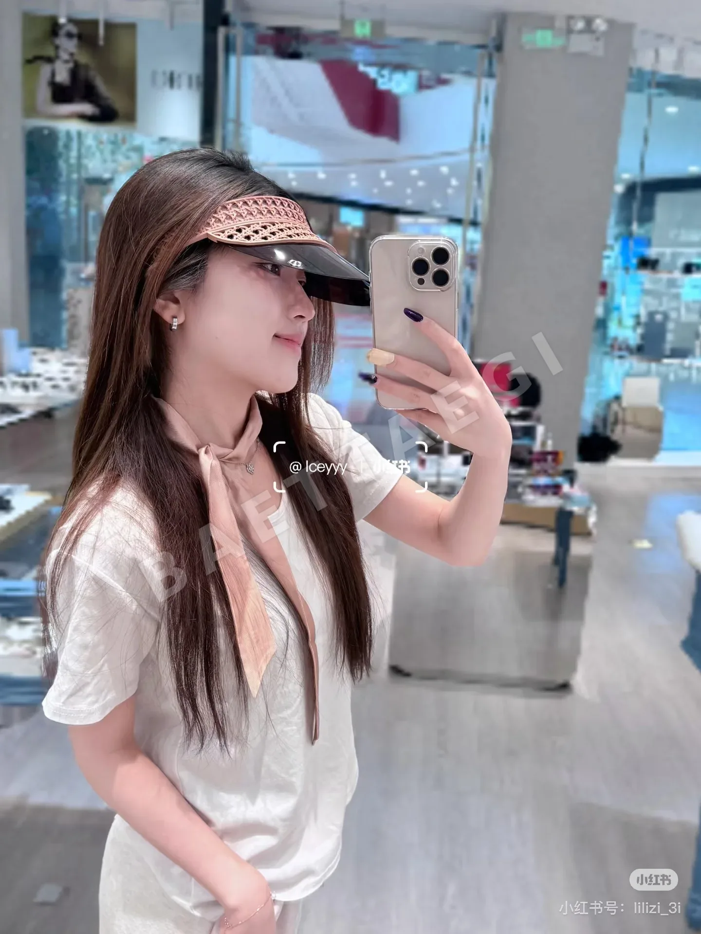 디올 3D 프린트 메시 선햇 모자 상세 이미지 5