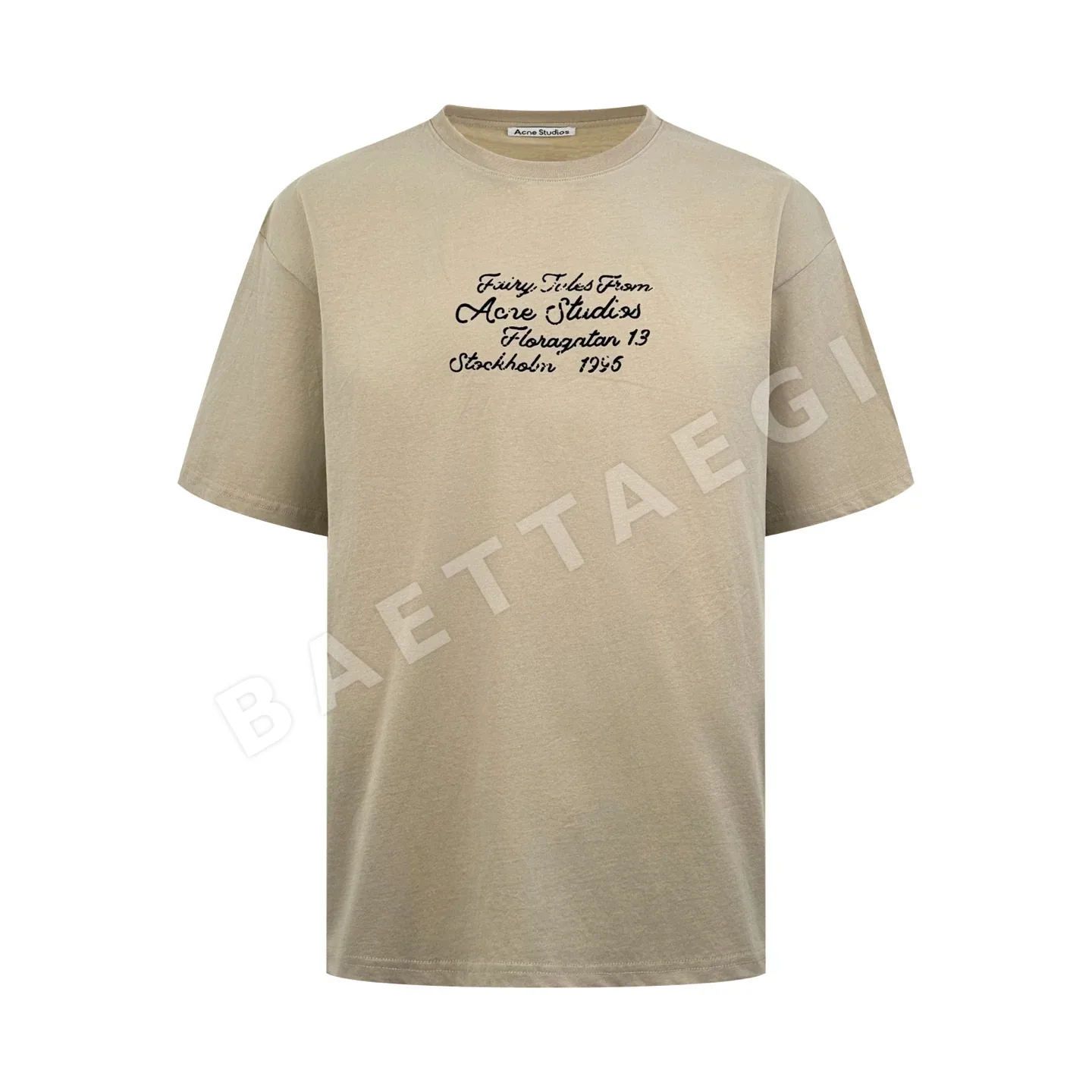 아크네스튜디오 플로키 로고 남성 반팔 티셔츠 100497