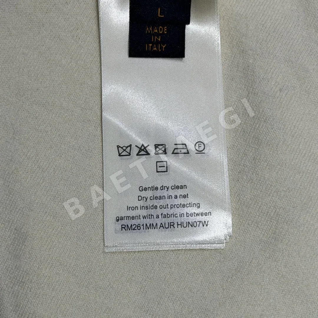 루이비통 플라워 자카드 남성 반팔 니트 티셔츠 상세 이미지 9