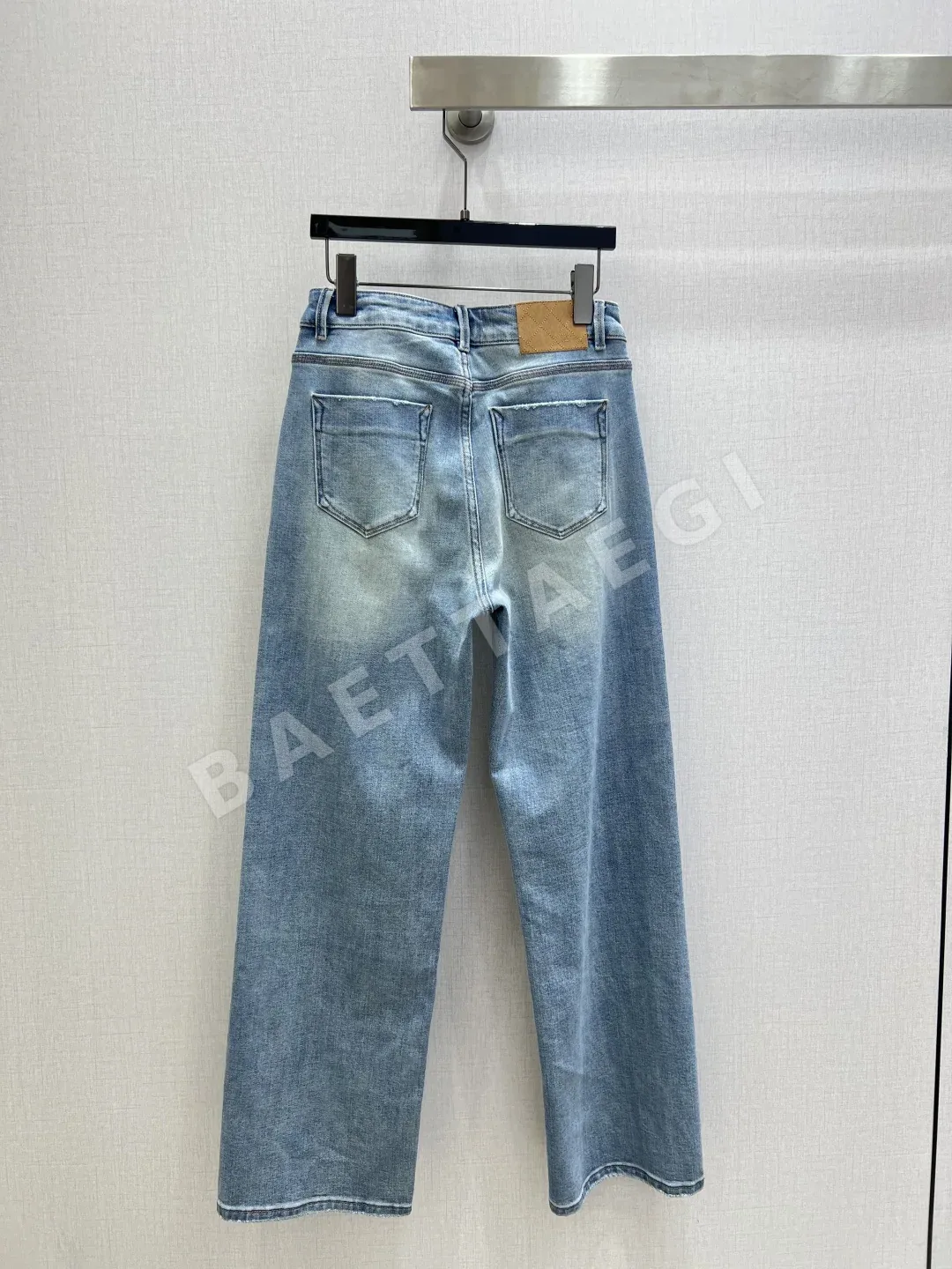 샤넬 라인스톤 더블 C 스트레이트 레그 여성 바지 상세 이미지 9