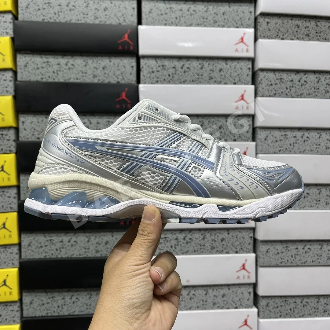 아식스 [LZ] 젤 카야노 14 1203A537-115 200609 Asics Gel-Kayano 14 White Light Navy 상세 이미지 4
