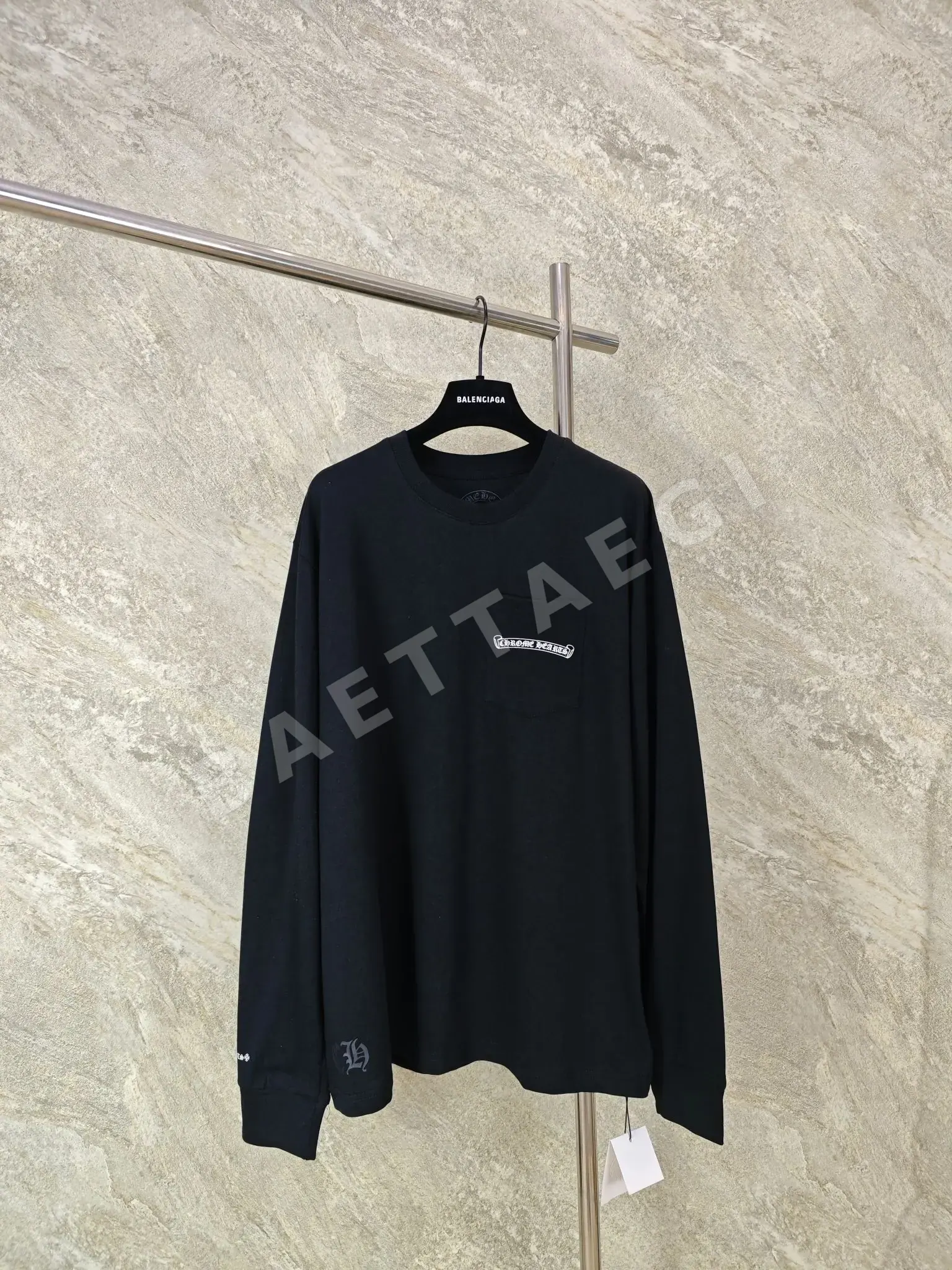 크롬하츠 스노우플레이크 크로스 남성 긴팔 티셔츠 53452