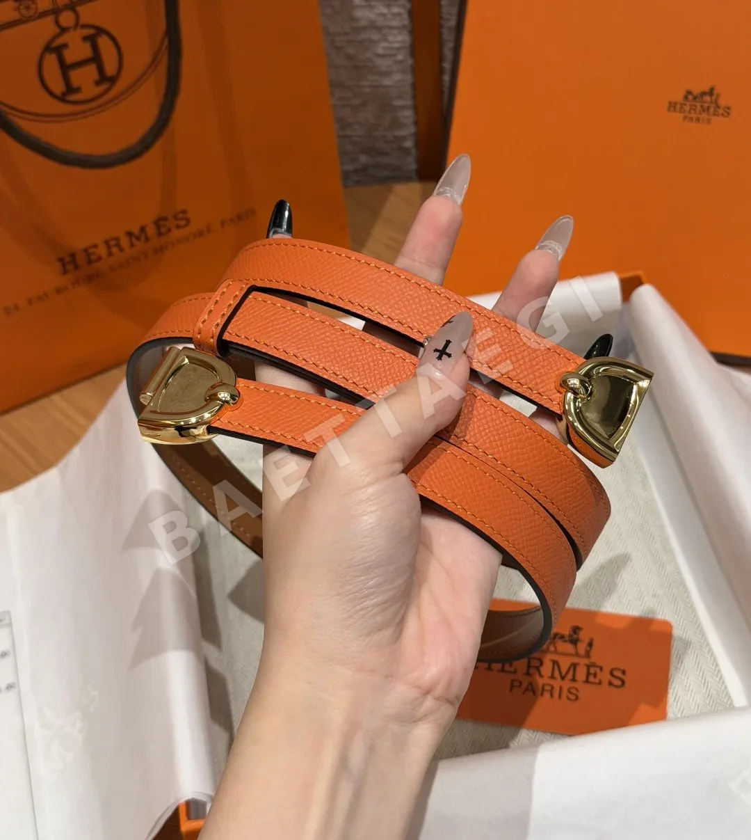 에르메스 탈라사 앱송 카프스킨 벨트 상세 이미지 4