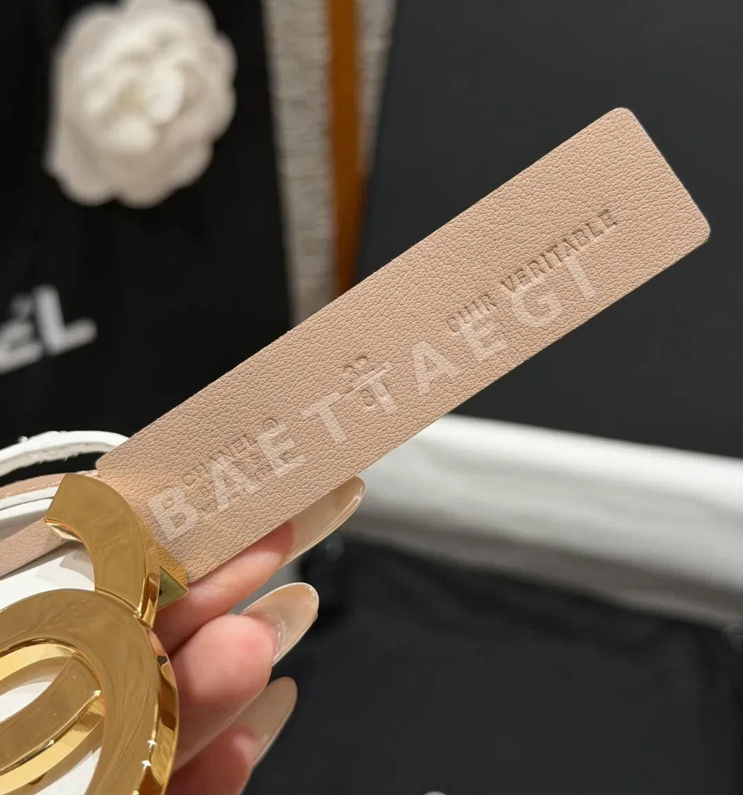 샤넬 더블 C 버클 가죽 벨트 상세 이미지 6