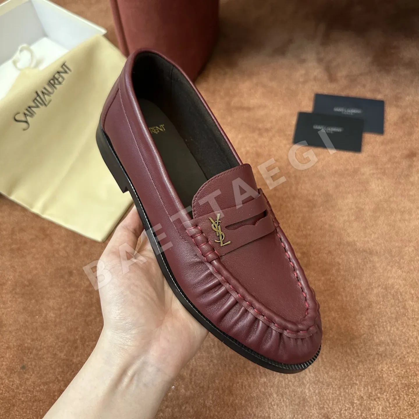 생로랑 YSL 장어가죽 뮬 상세 이미지 3