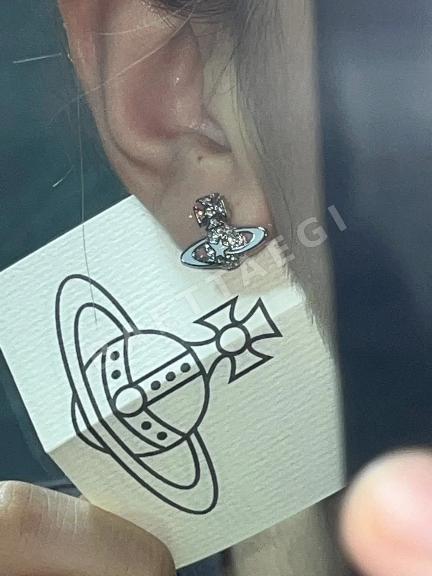 비비안웨스트우드 메테오 스와로브스키 큐빅 귀걸이 상세 이미지 4