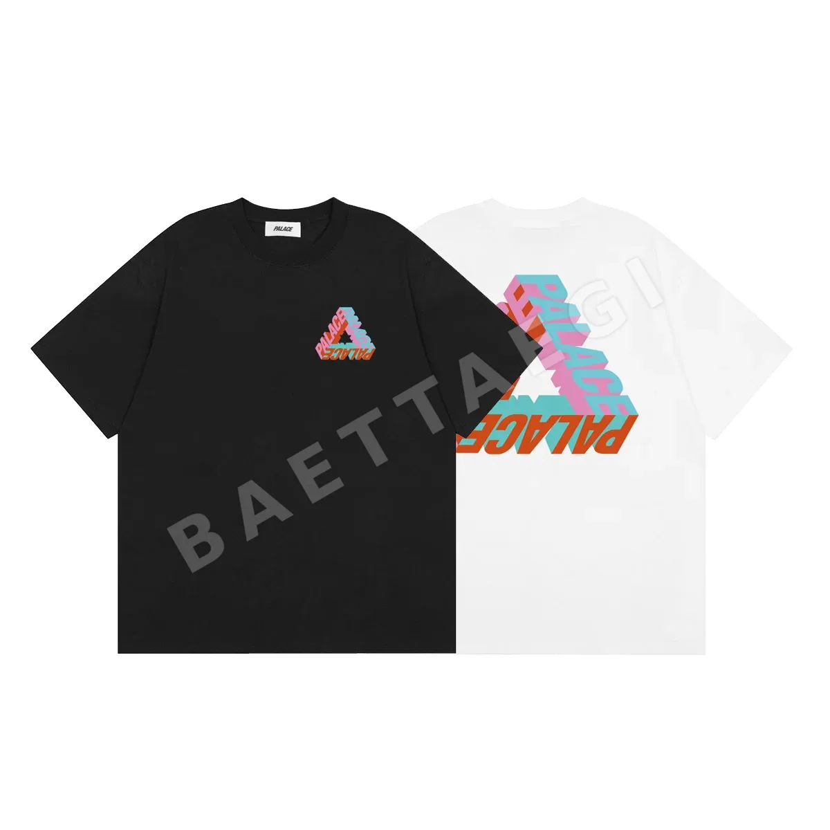 팔라스 컬러풀 문자 반팔 티셔츠 89702