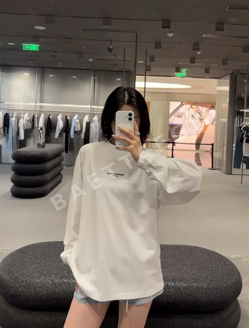 알렉산더왕 스몰로고 3D 프린트 남성 긴팔 티셔츠 상세 이미지 20