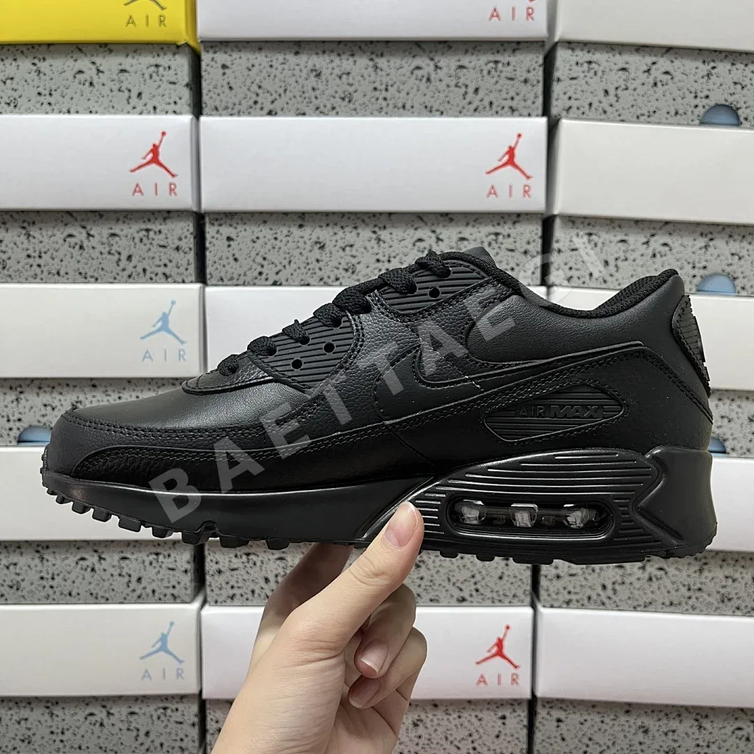 나이키 [MAX] 에어 맥스 90 CZ5594-001 201056 Nike Air Max 90 Leather Triple Black 상세 이미지 3