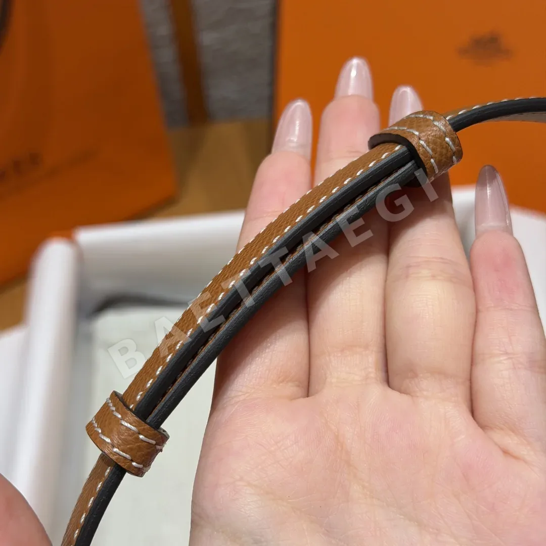 에르메스 H 앵커 체인 18mm 앱송 가죽 벨트 상세 이미지 8
