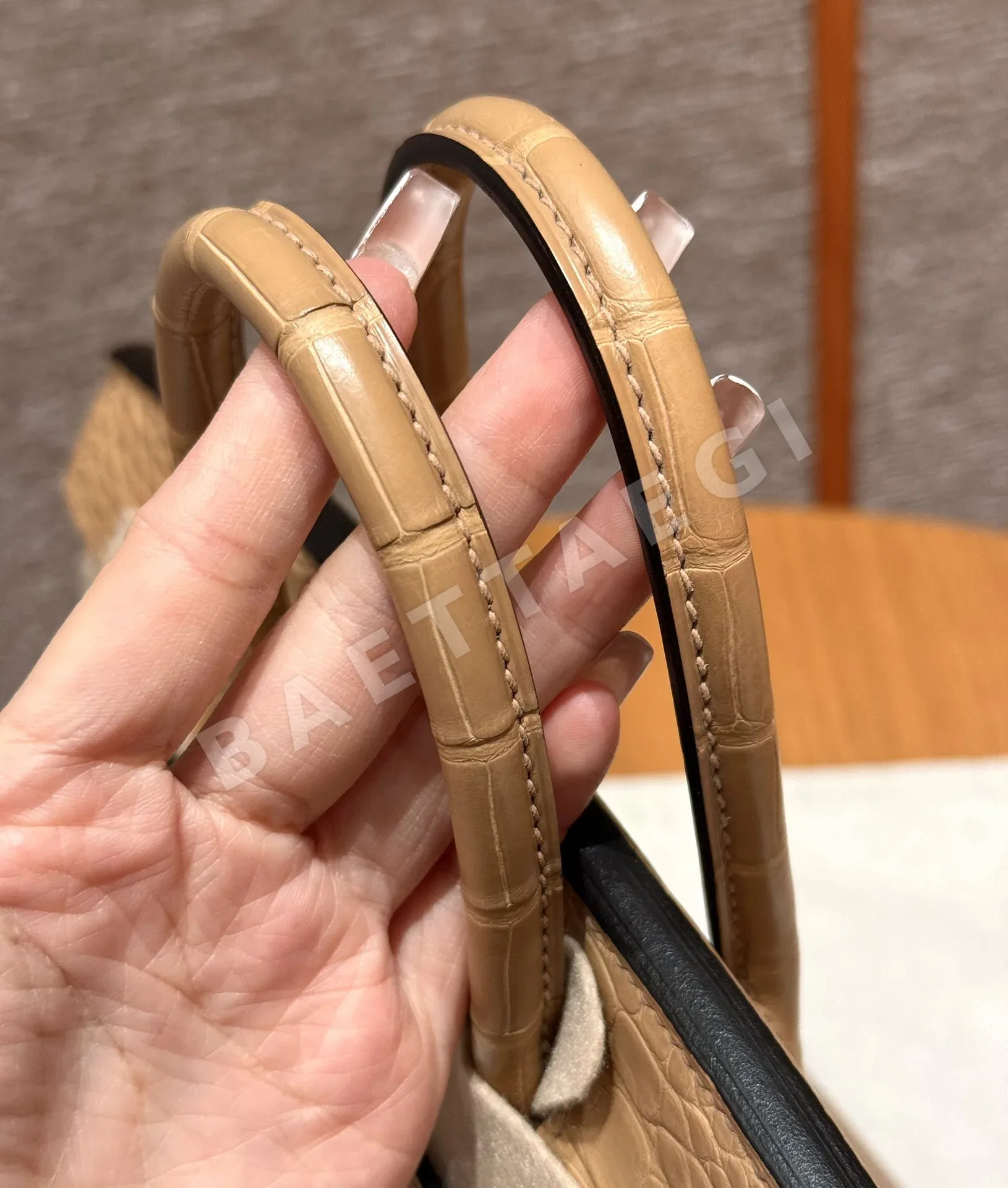 에르메스 버킨 토고 무광 악어가죽 가방 상세 이미지 8