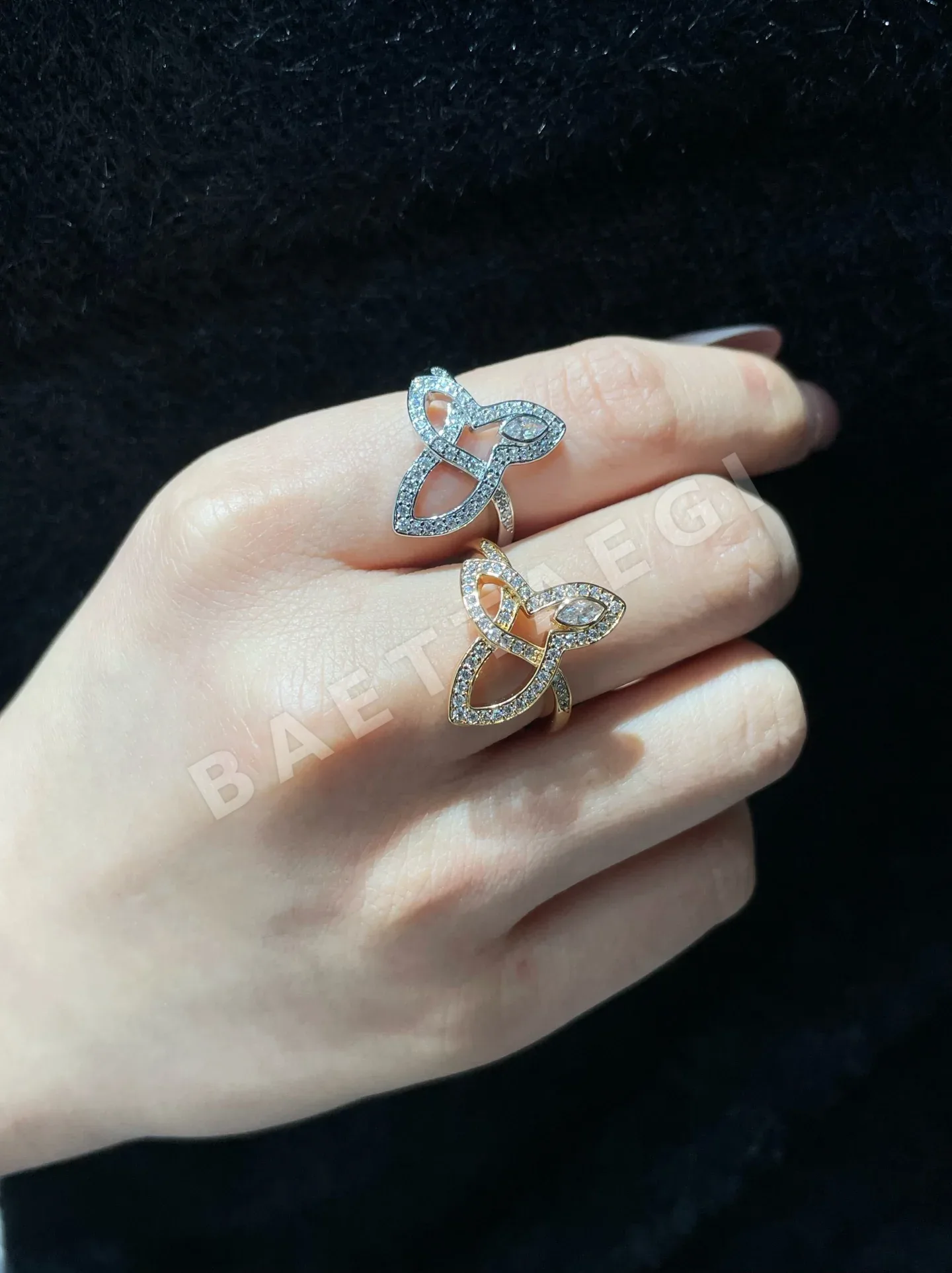 해리윈스턴 릴리 샴록 큐빅 반지 71733