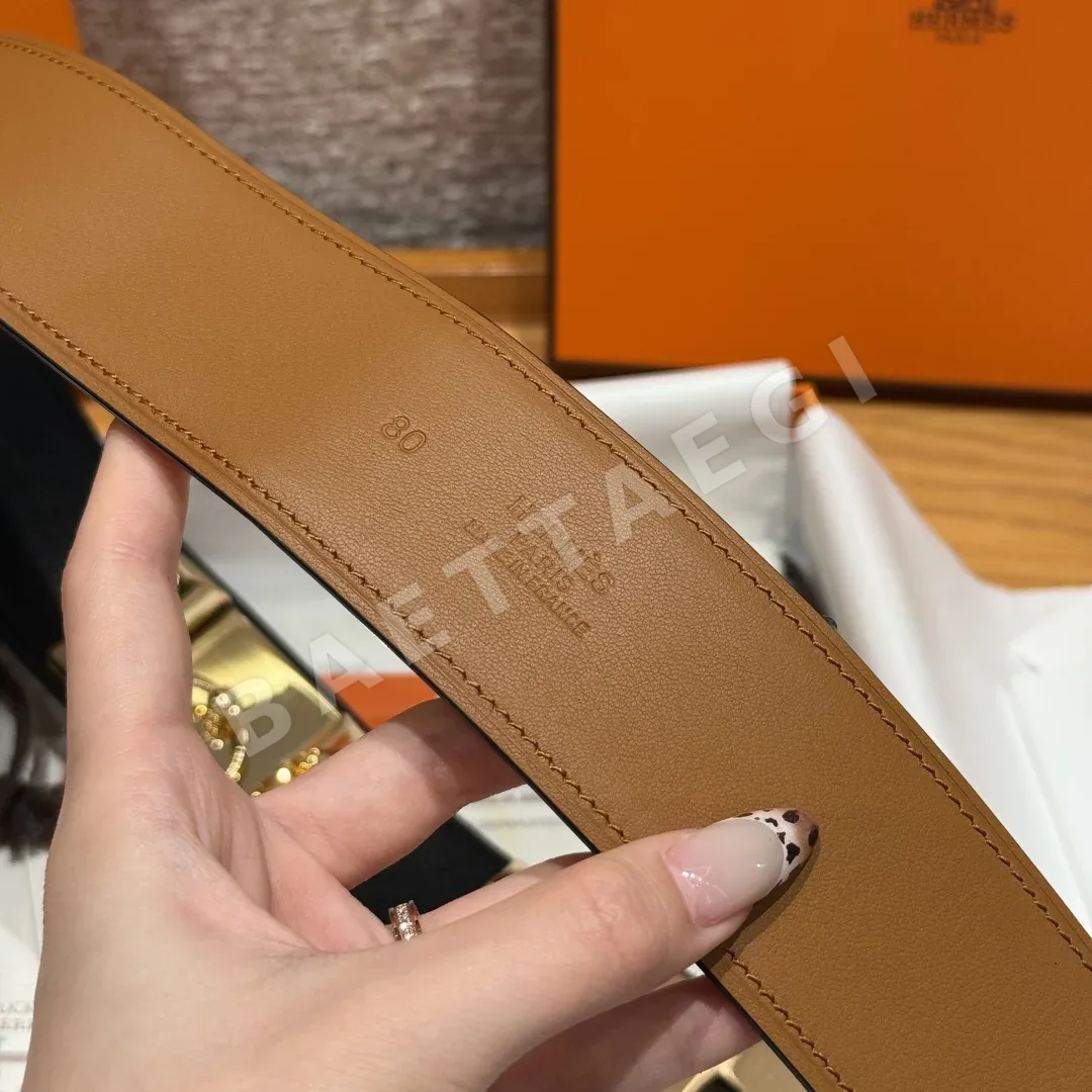 에르메스 코리에 드 시앙 앱송 카프스킨 벨트 상세 이미지 9