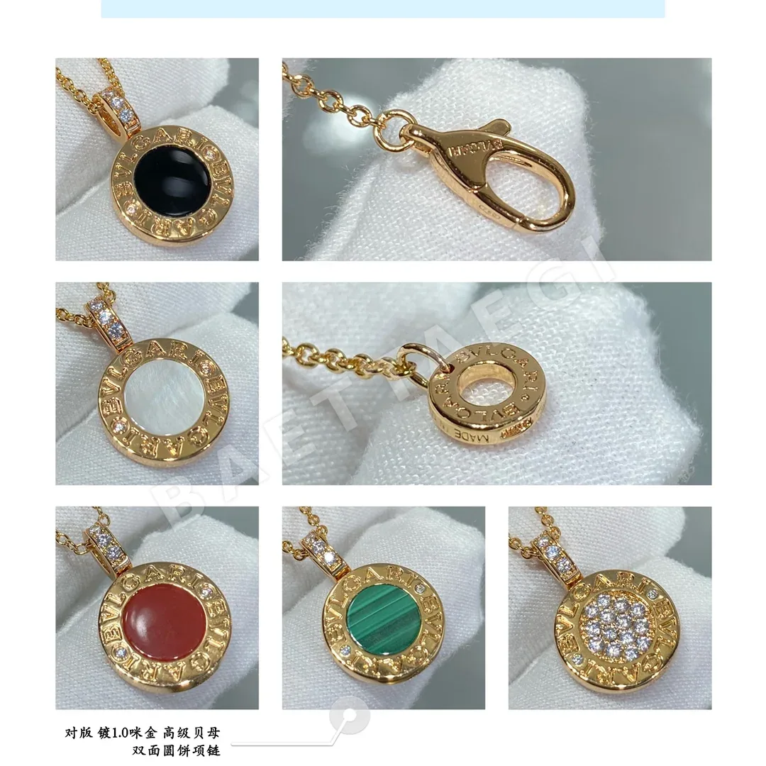 불가리 양면 회전식 서큘러 목걸이 상세 이미지 7