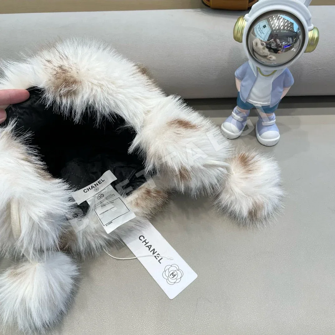샤넬 페이크 퍼 곰귀 몽골 모자 상세 이미지 6