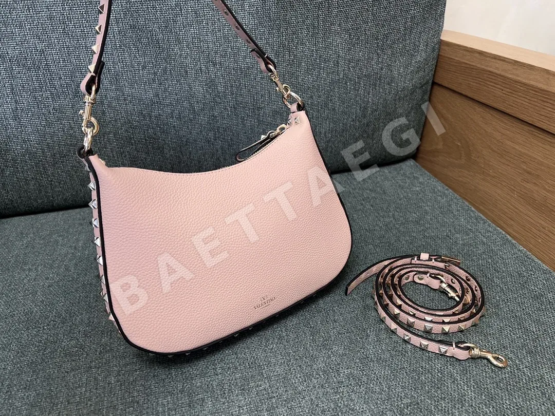 발렌티노 그레인 카프스킨 미니 호보 숄더백 상세 이미지 8