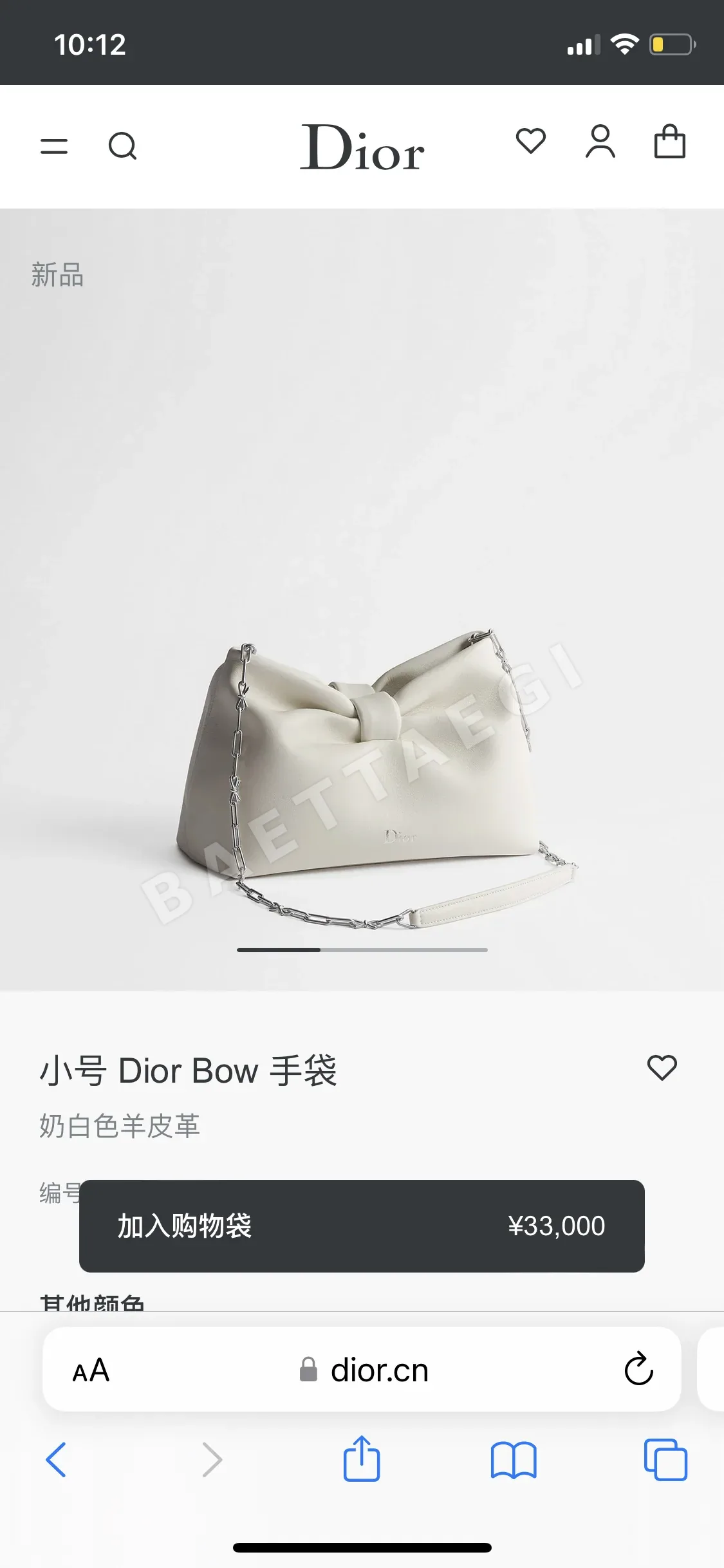 디올 보우 체인 램스킨 가방 상세 이미지 2