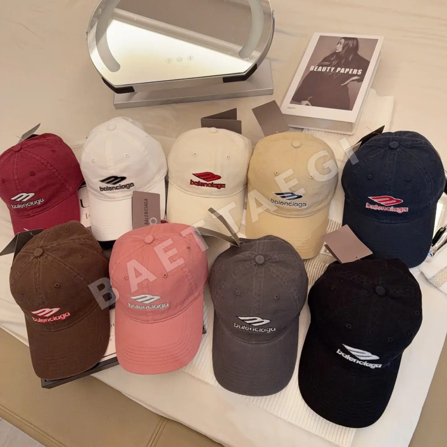 발렌시아가 워시드 베이스볼 캡 78097