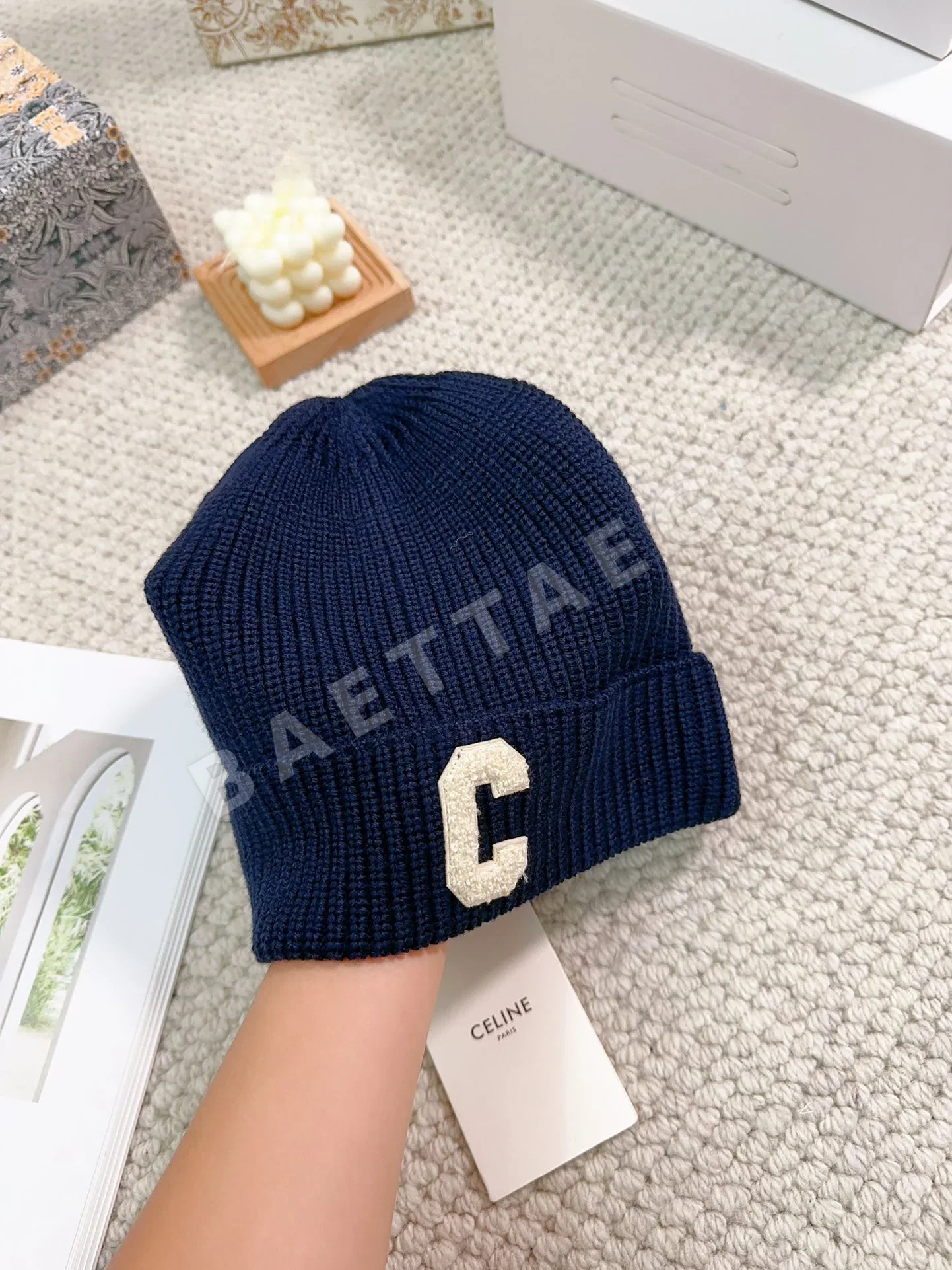 셀린느 울 니트 캡 상세 이미지 7