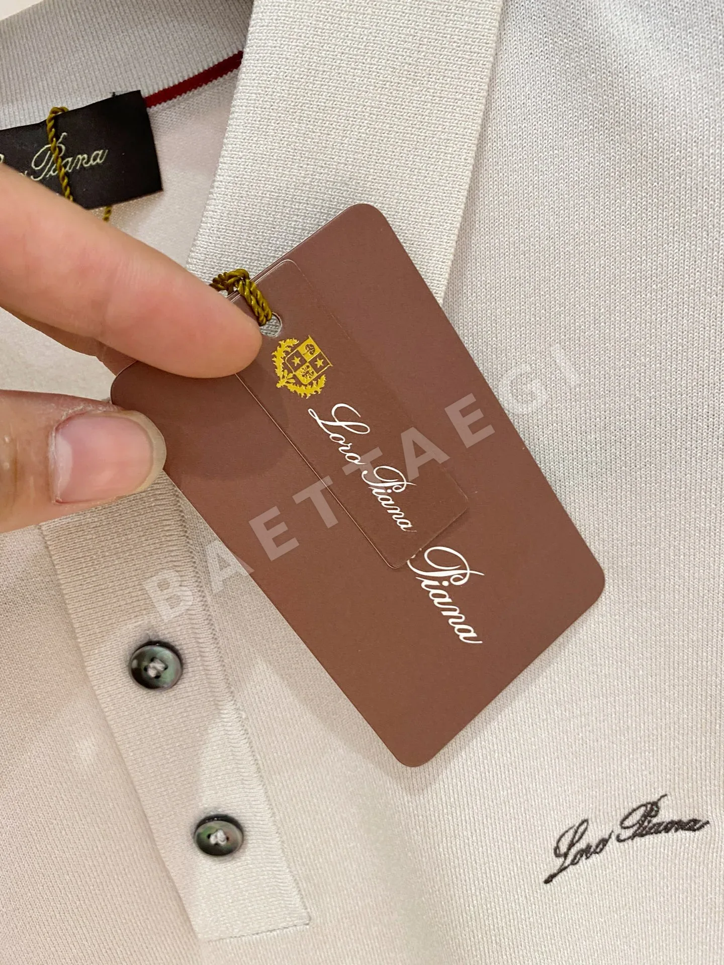 로로피아나 남성 린넨 반팔 티셔츠 상세 이미지 6