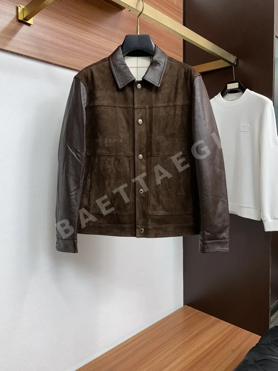 로로피아나 후드 슬림핏 남성 자켓 207244