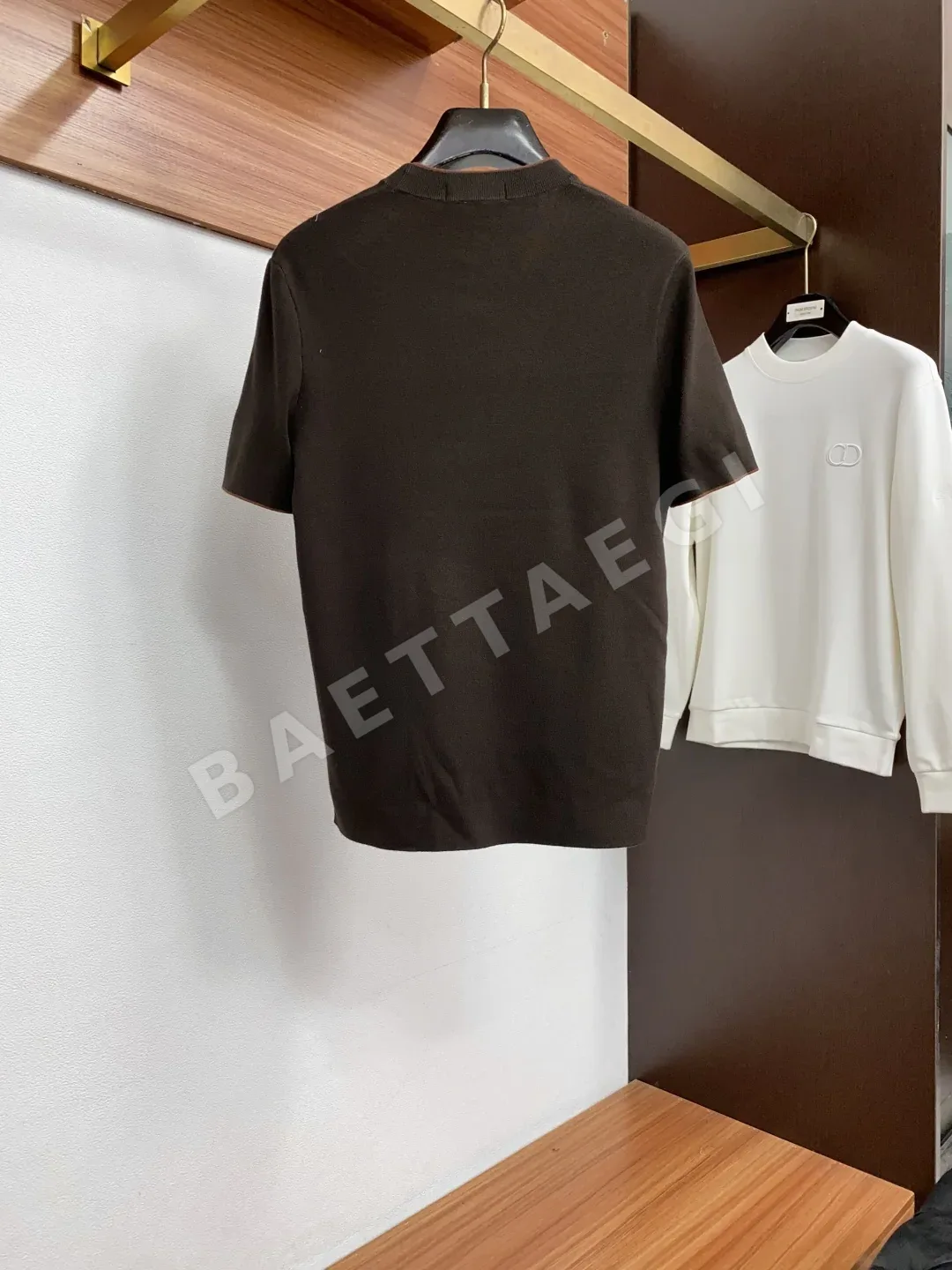 제냐 남성 울 스웨터 반팔 상세 이미지 10
