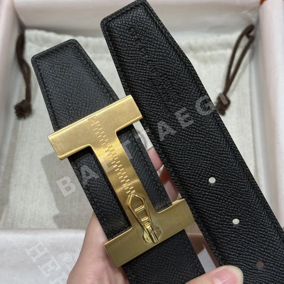 에르메스 H 버클 양면 가죽 벨트 상세 이미지 6