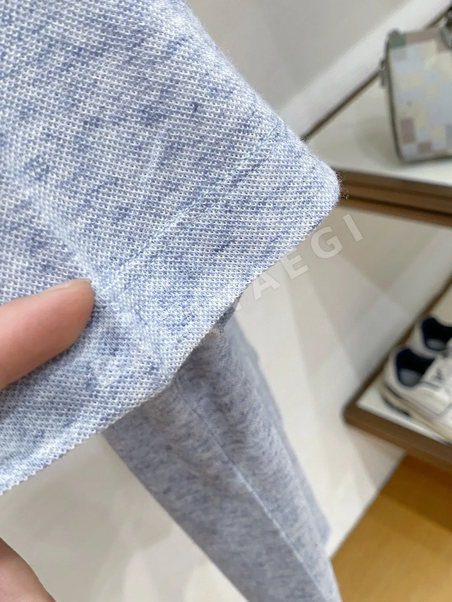 로로피아나 남성 라운드넥 반팔 티셔츠 상세 이미지 6