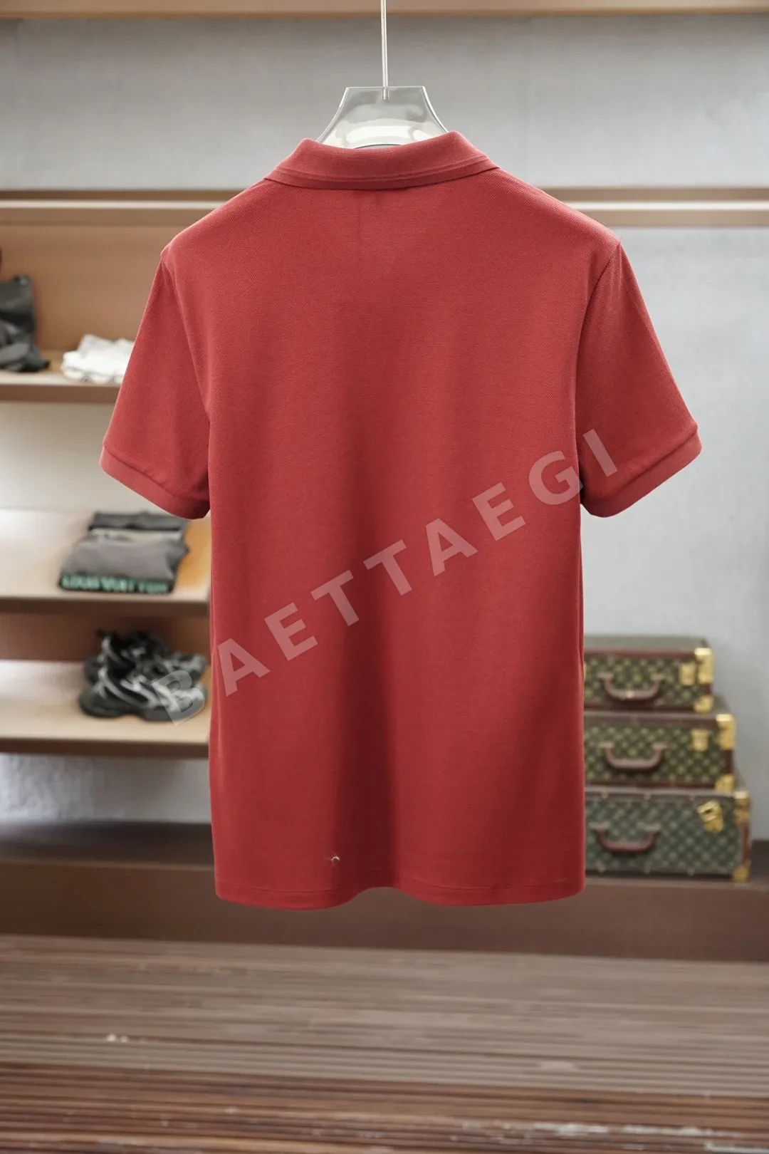 프라다 클래식 메시 폴로 반팔 티셔츠 상세 이미지 2