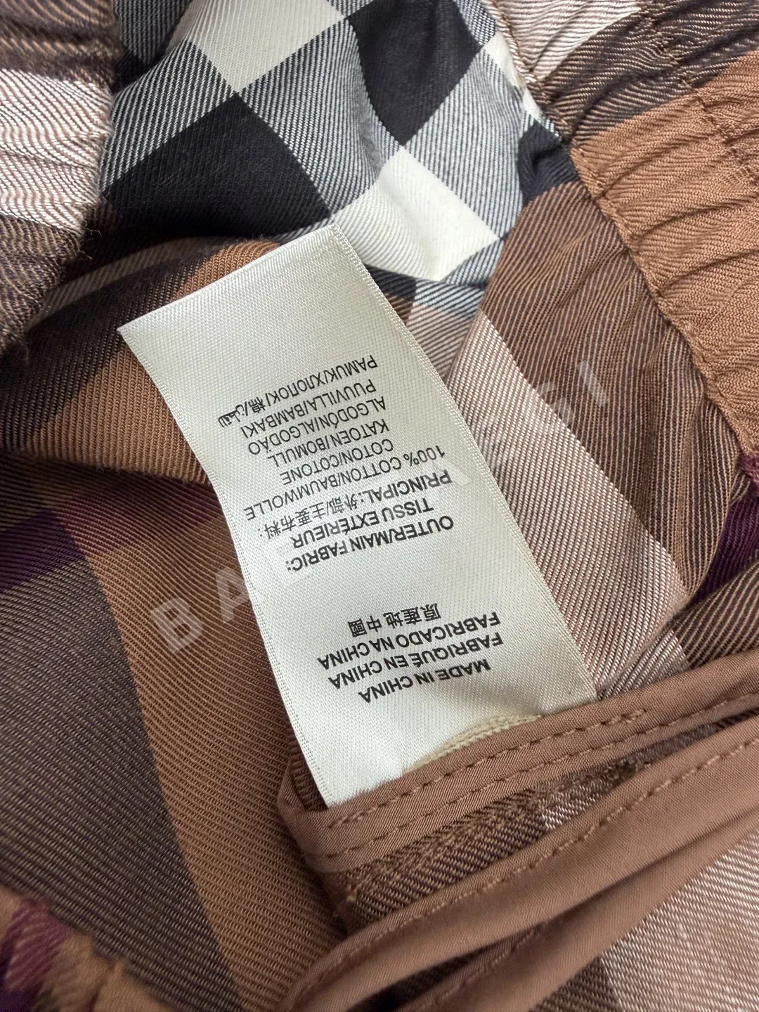 버버리 브리티시 체크 여성 반바지 상세 이미지 8