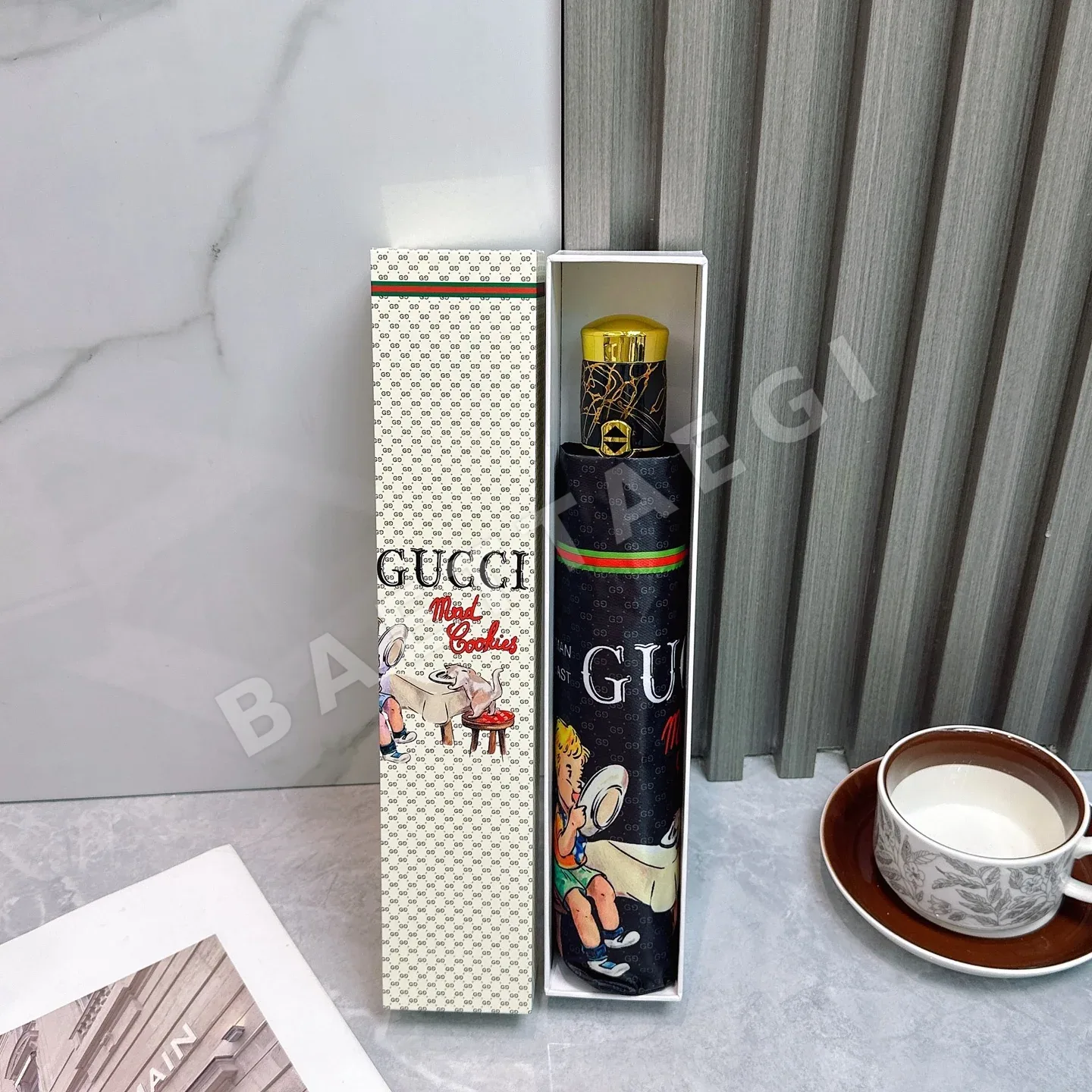 구찌 전자동 접이식 우산 85536