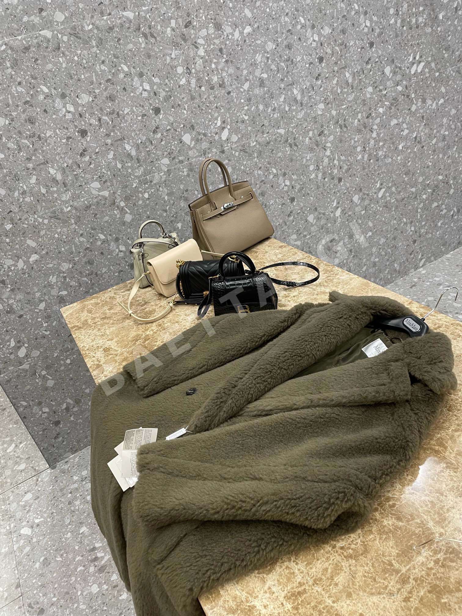 막스마라 테디 알파카 울 코트 상세 이미지 3