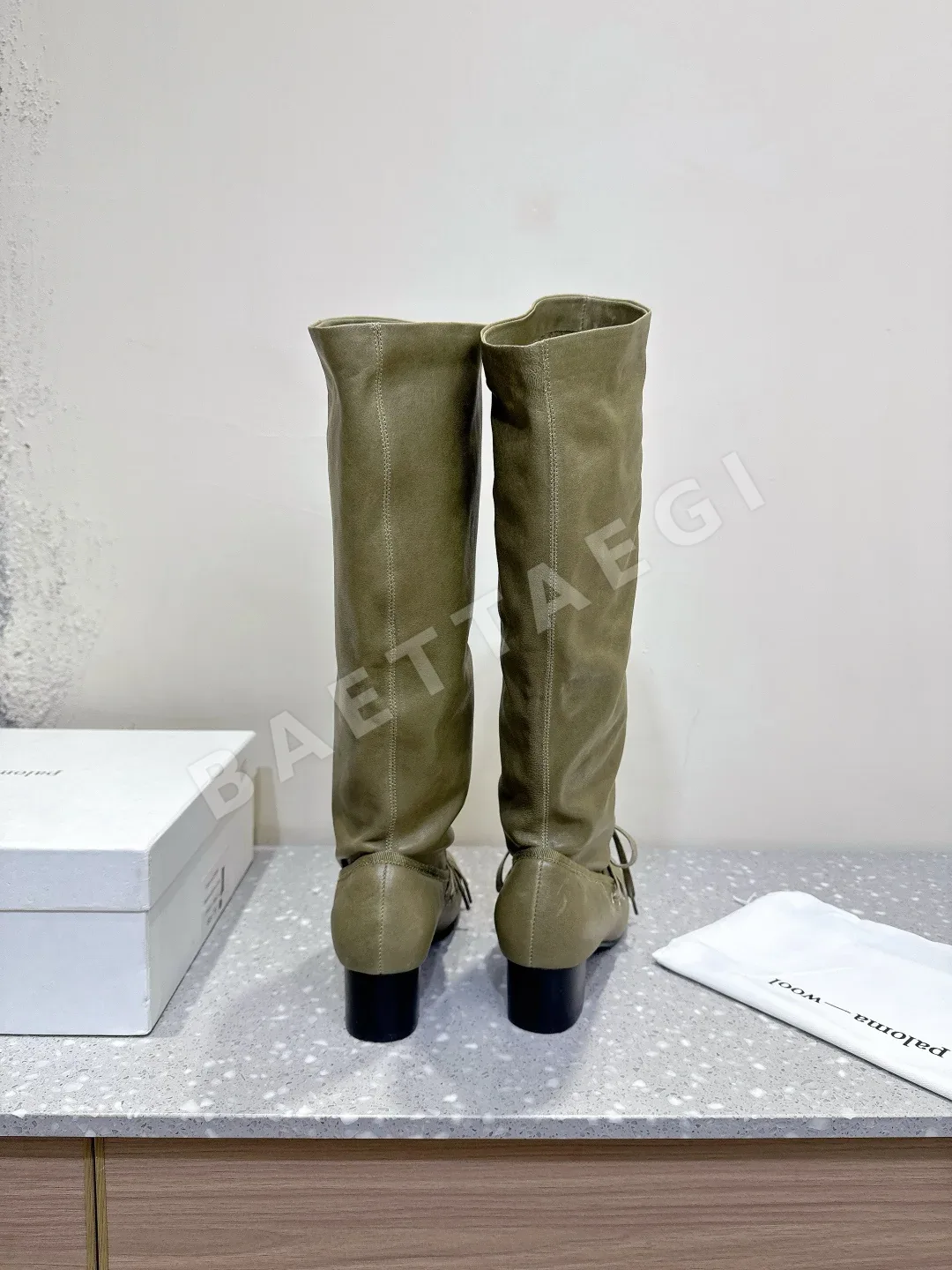 팔로마울 팔로마 청키힐 라운드 토 울 부츠 상세 이미지 6