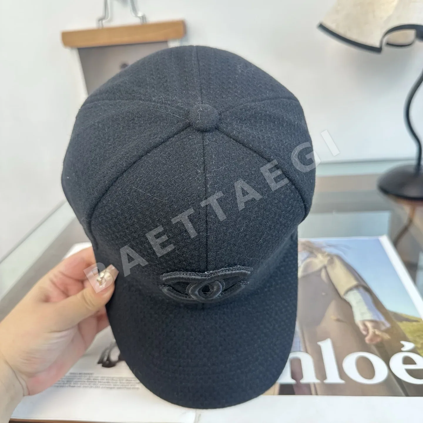 샤넬 패턴 미니 야구모자 상세 이미지 6