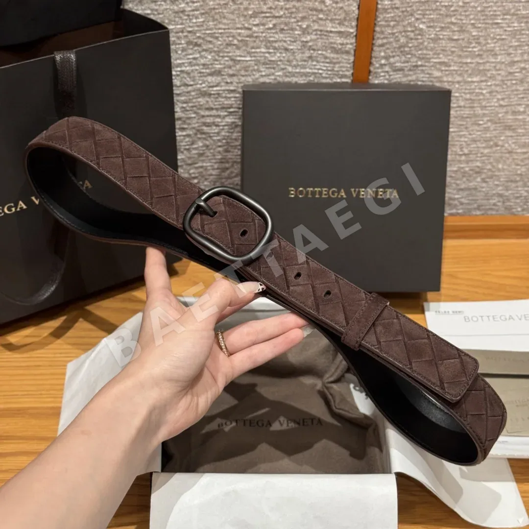 보테가베네타 인트레차토 스웨이드 벨트 상세 이미지 6