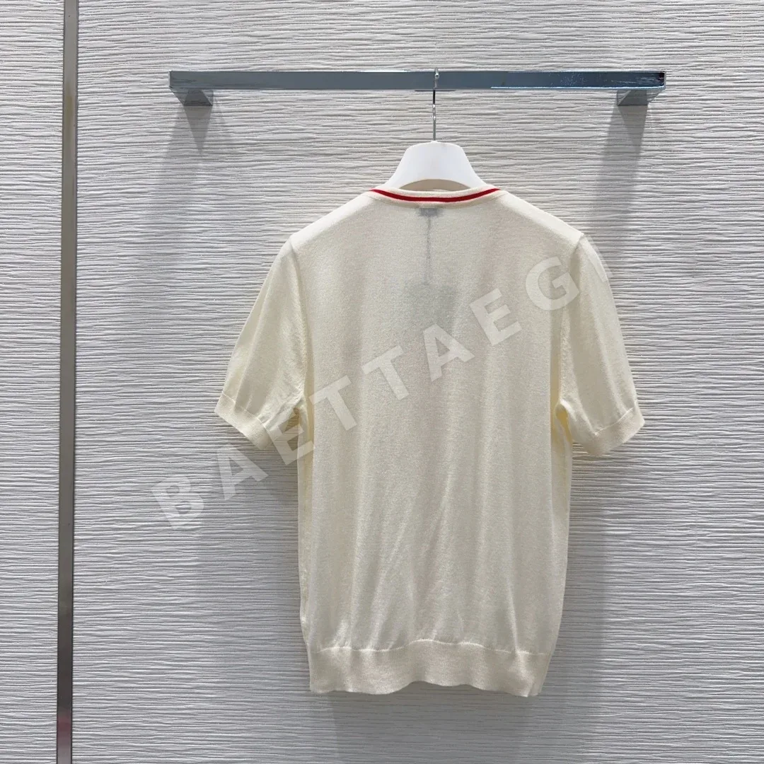 로에베 3D 로고 울 반팔 니트 상세 이미지 9