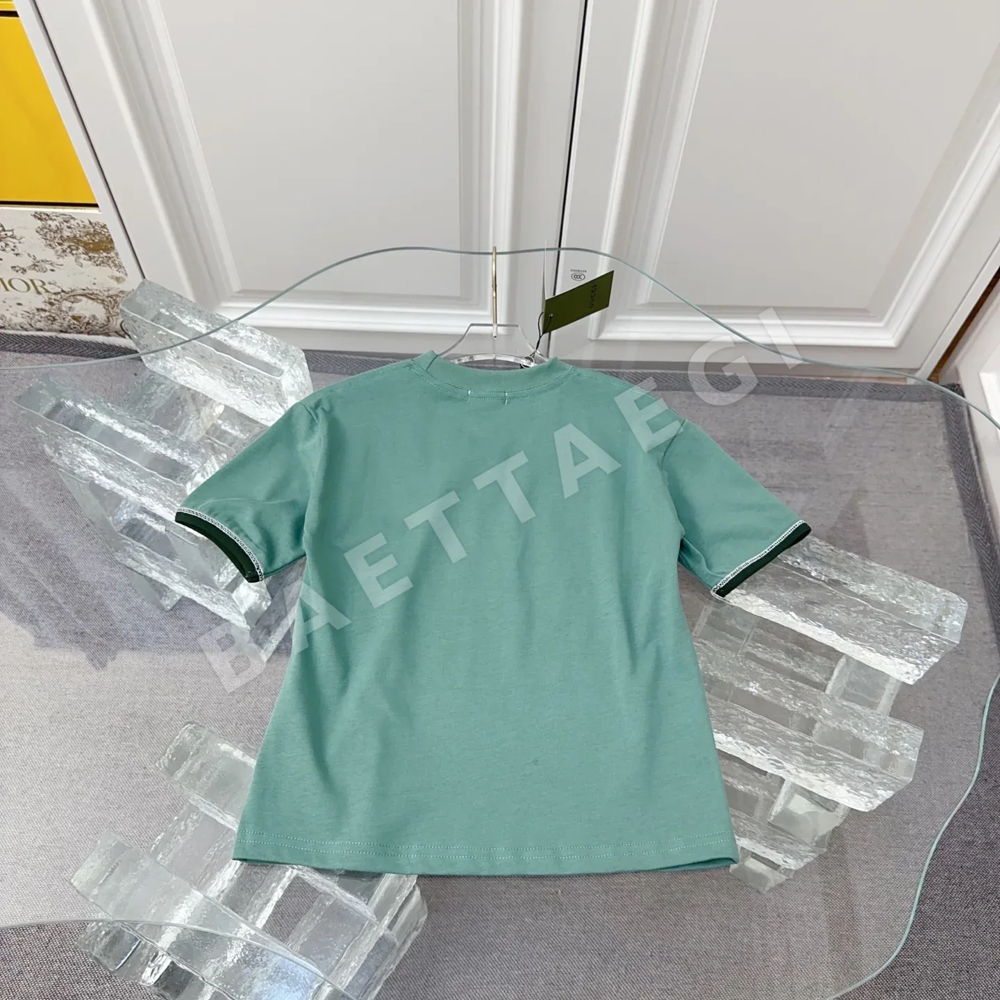 구찌 GU 2026 早春子供用新作半袖Tシャツ、フロッキープリントとオリジナル品質、230gヘビーウェイト生地 Gucci 상세 이미지 9