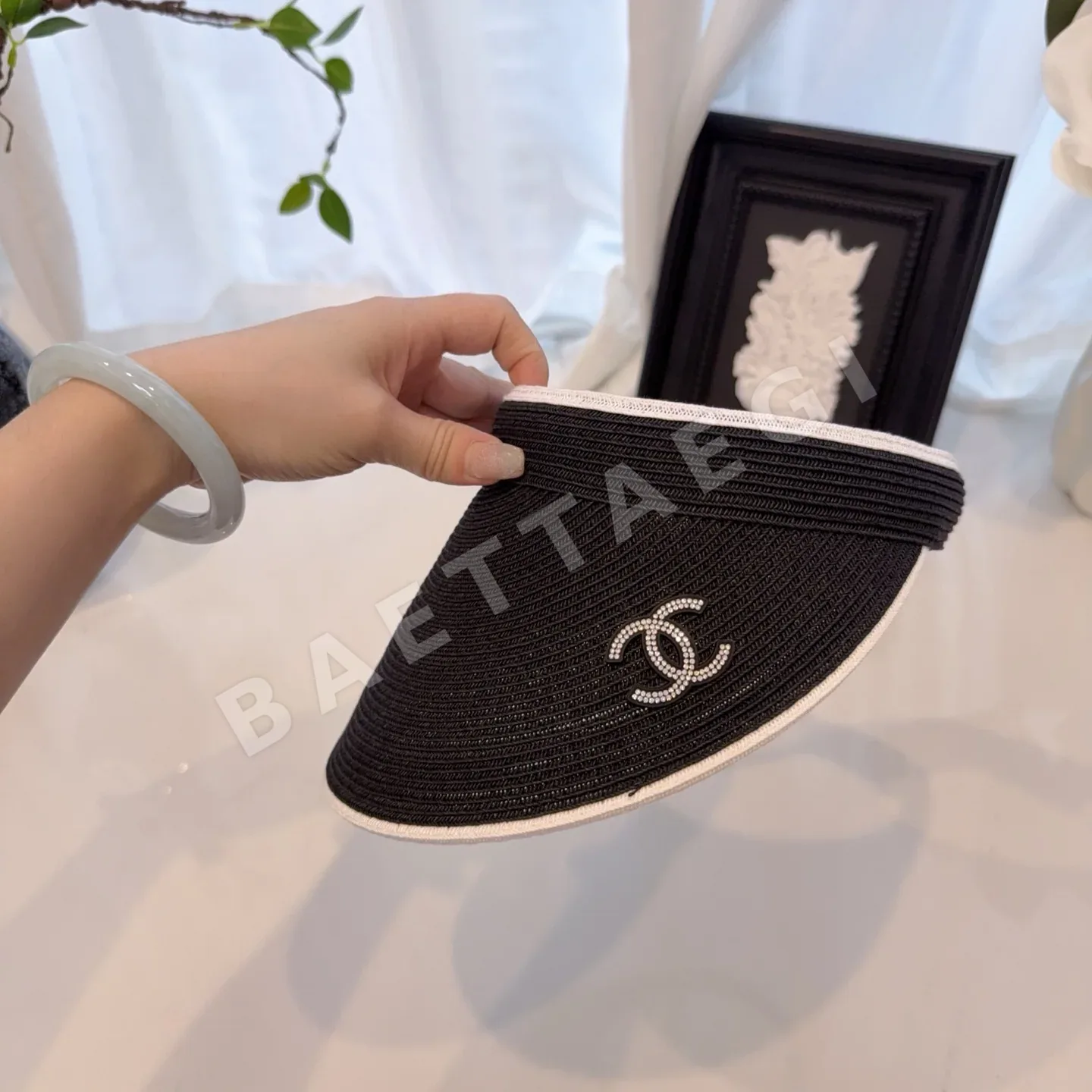 샤넬 바이저 모자 상세 이미지 2