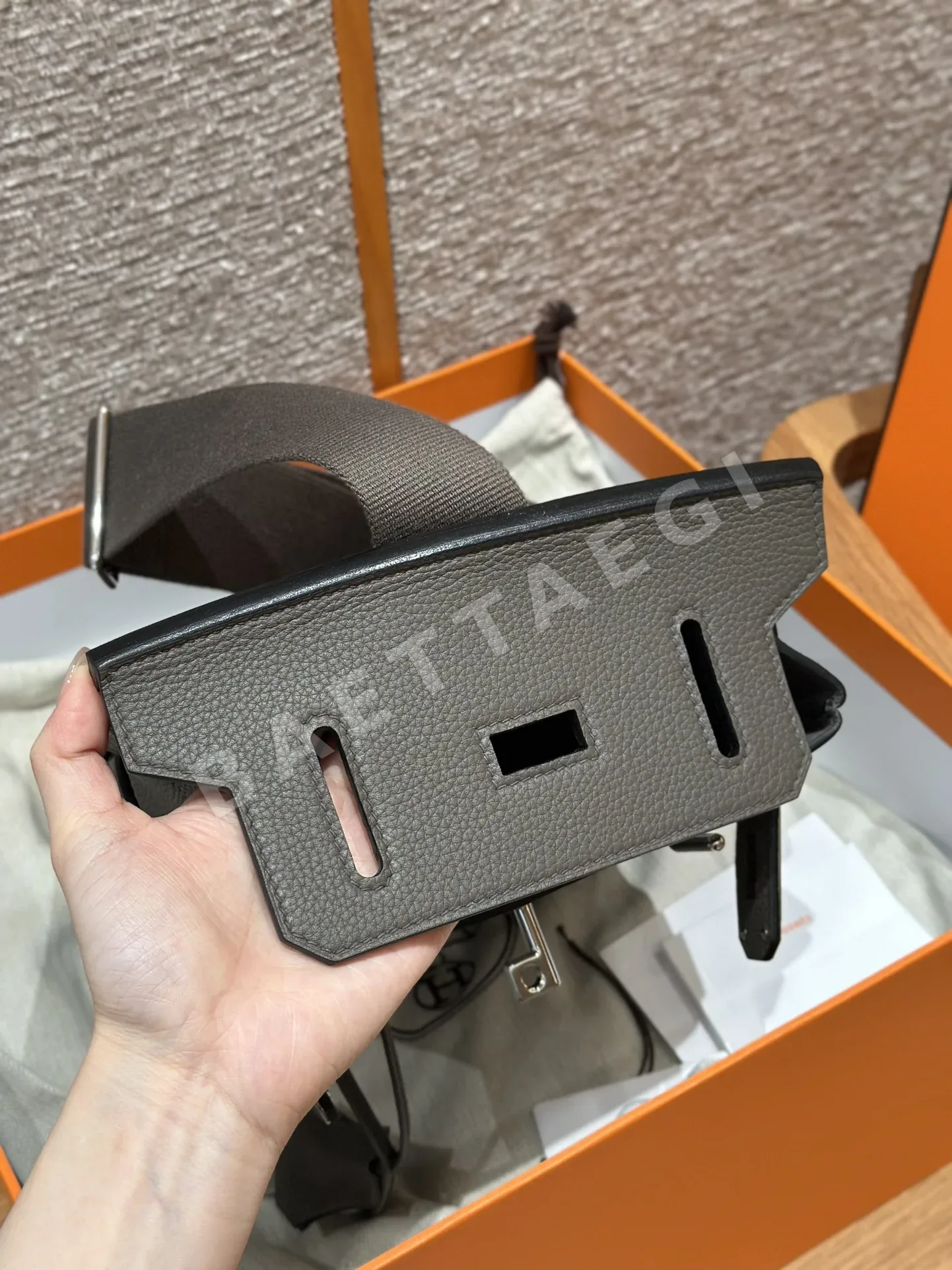 에르메스 핵 아 도 토고 가죽 백팩 상세 이미지 8