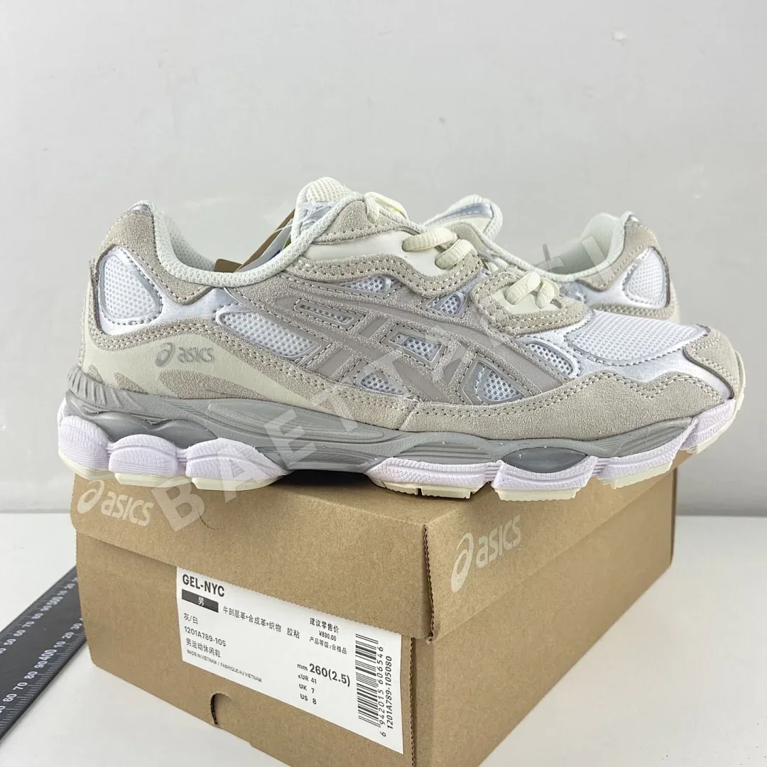 아식스 [HP] 젤 NYC 1201A789-105 200222 Asics Gel-NYC White Oyster Grey