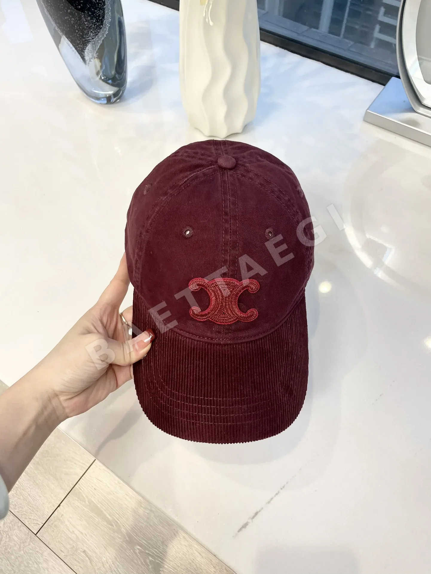 셀린느 패치워크 자수 엠블럼 야구모자 상세 이미지 4