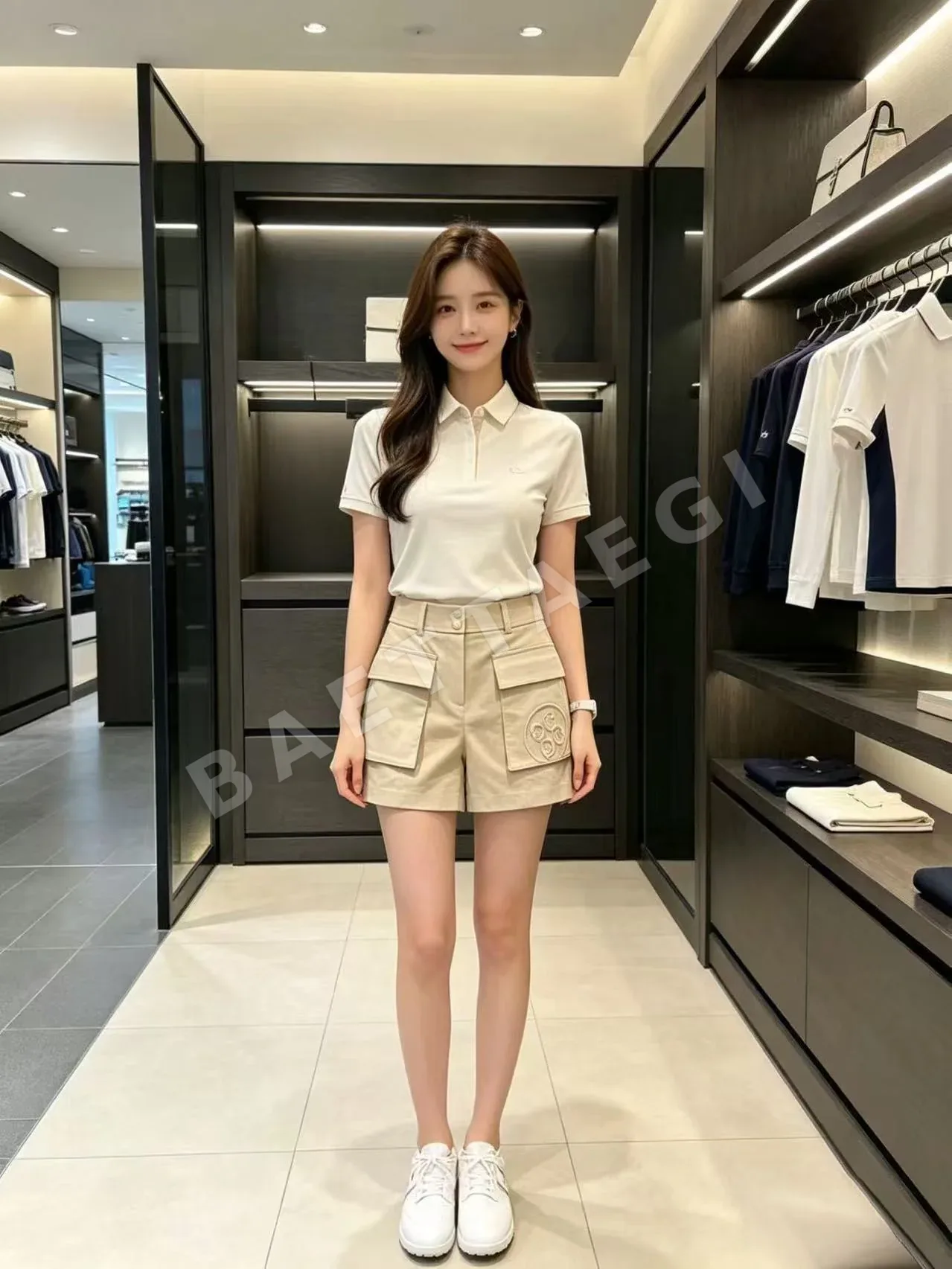 지포어 여성 여름용 반바지 상세 이미지 2