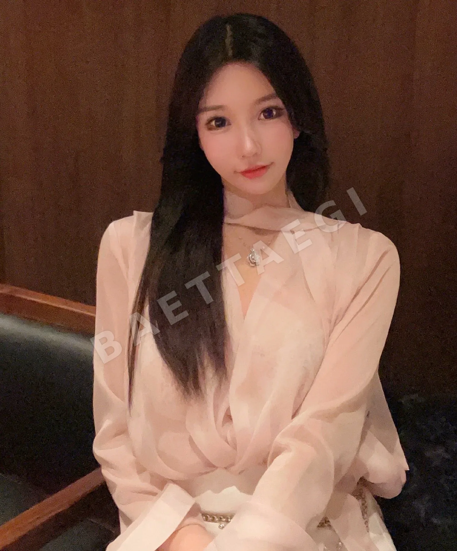 디올 장미 모티브 다이아몬드 스털링 실버 목걸이 상세 이미지 4
