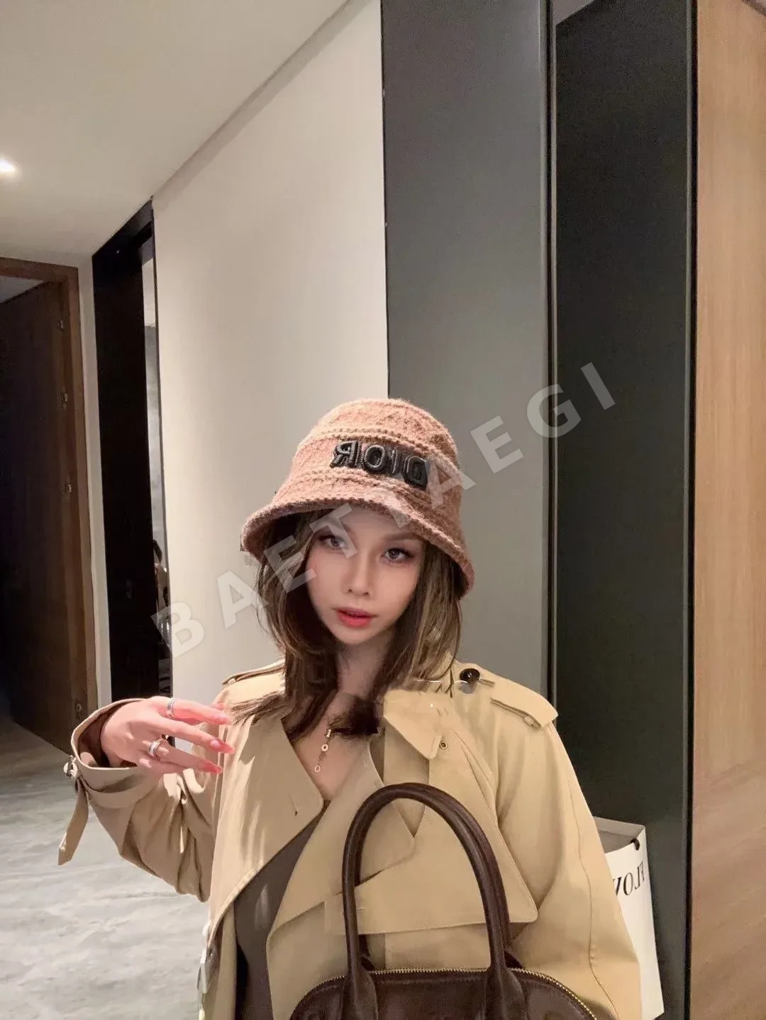 디올 니트 버킷햇 모자 78612