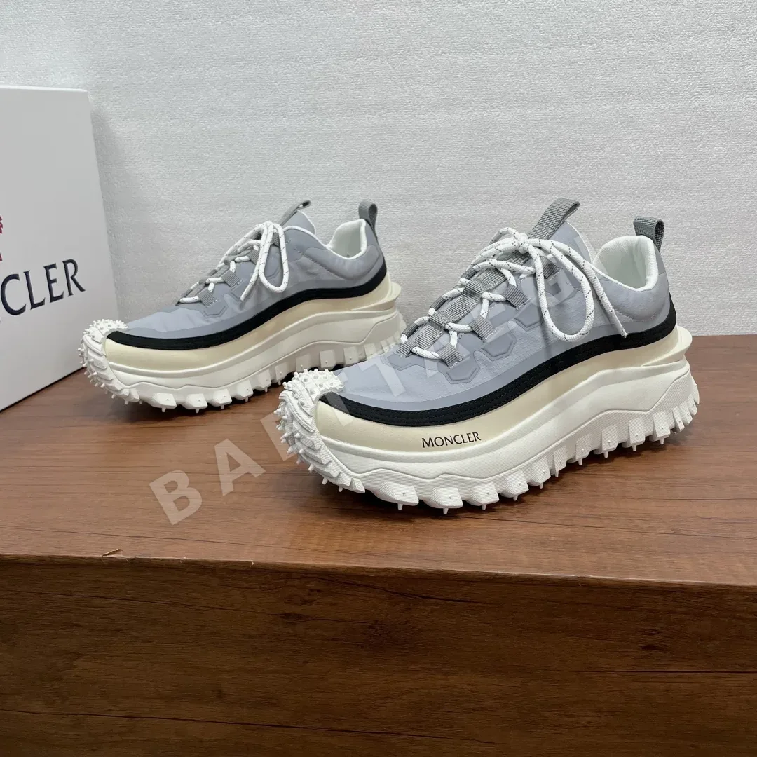 몽클레르 스니커즈 남성 그레이 가죽 203455