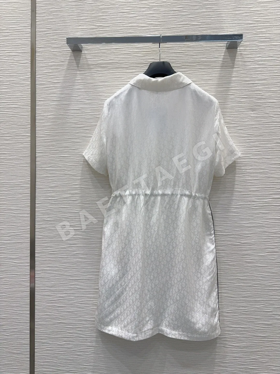 디올 자수 플라워 옆 허리 벌 패턴 벨트 원피스 상세 이미지 9